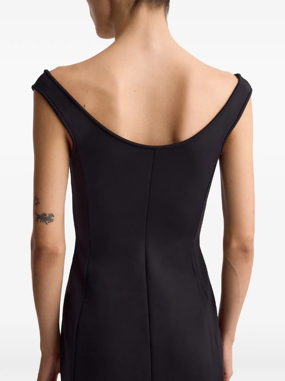 FFORME Oriana molded midi dress Zwart
