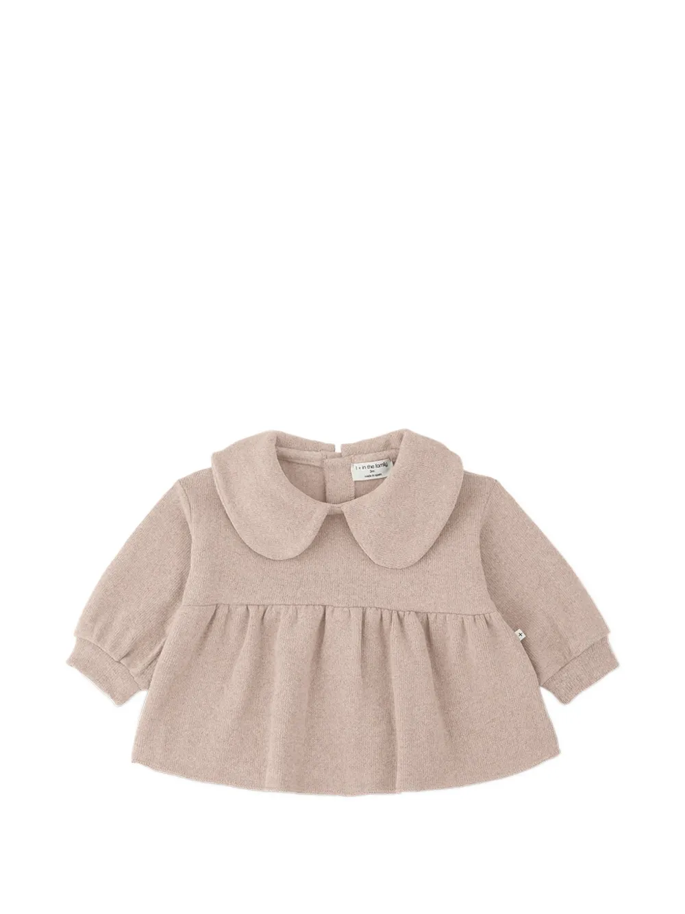 1+ In The Family Peter Pan collar flared shirt - Toni neutri