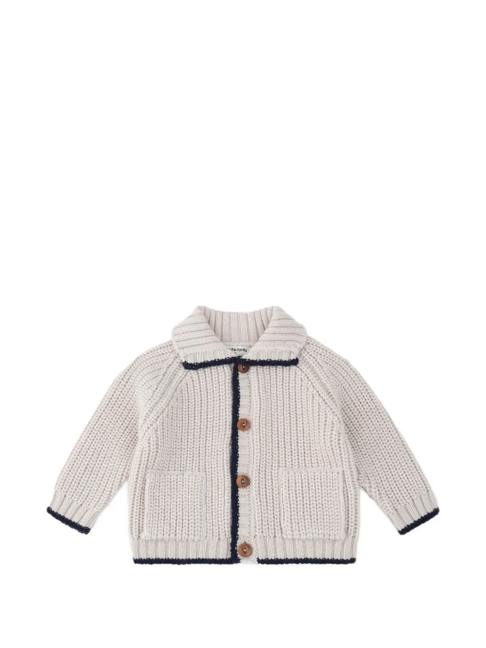 1+ In The Family Brescia ribbed-knit wool cardigan - Toni neutri