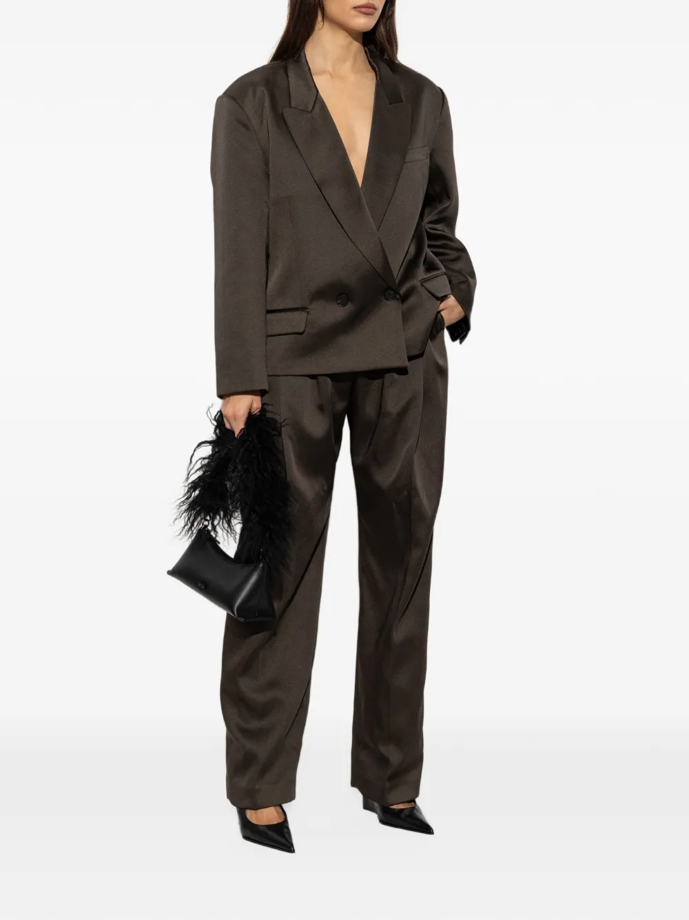 IRO Alabama pleated trousers Bruin