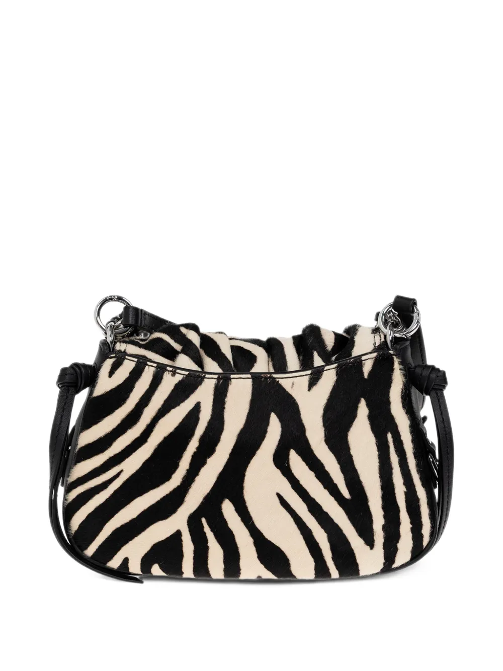 ISABEL MARANT Bolton XS zebra-print shoulder bag Zwart