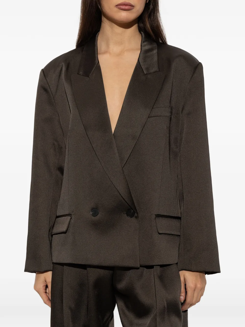 IRO Again double-breasted blazer Bruin