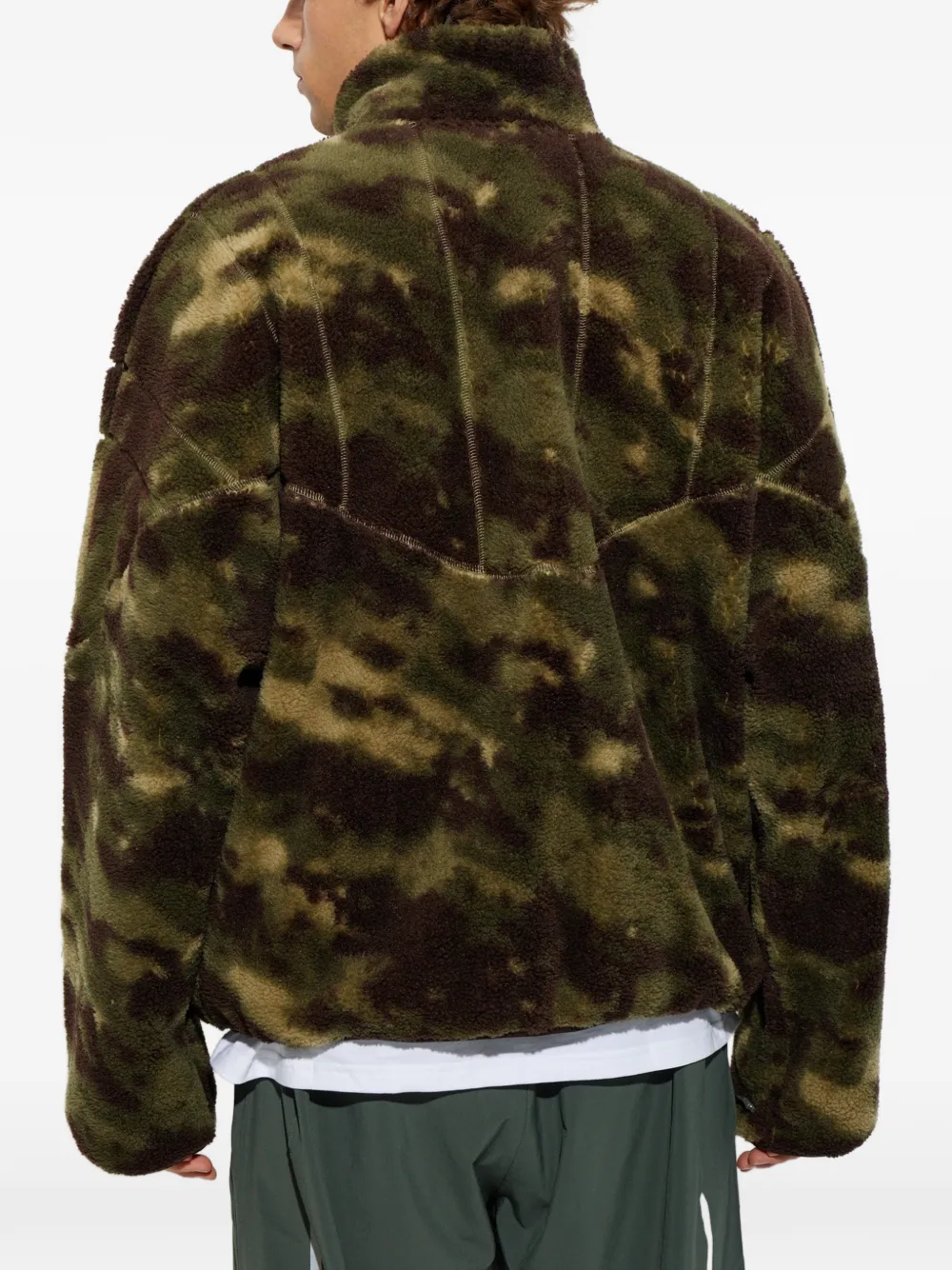 adidas camo polarfleece track top Groen