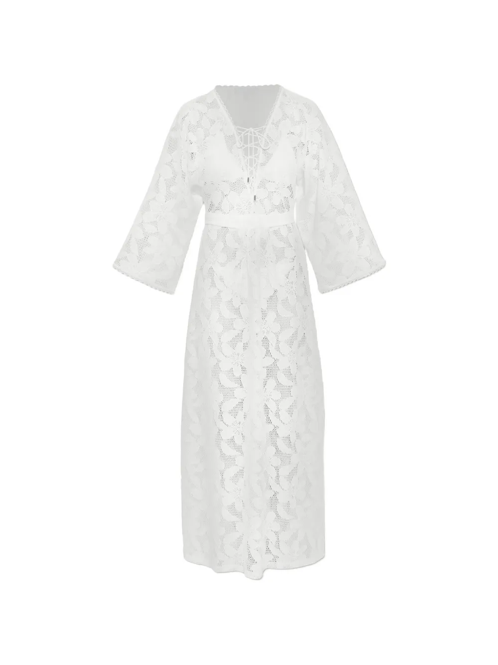 Melissa Odabash Nina beach maxi dress Wit