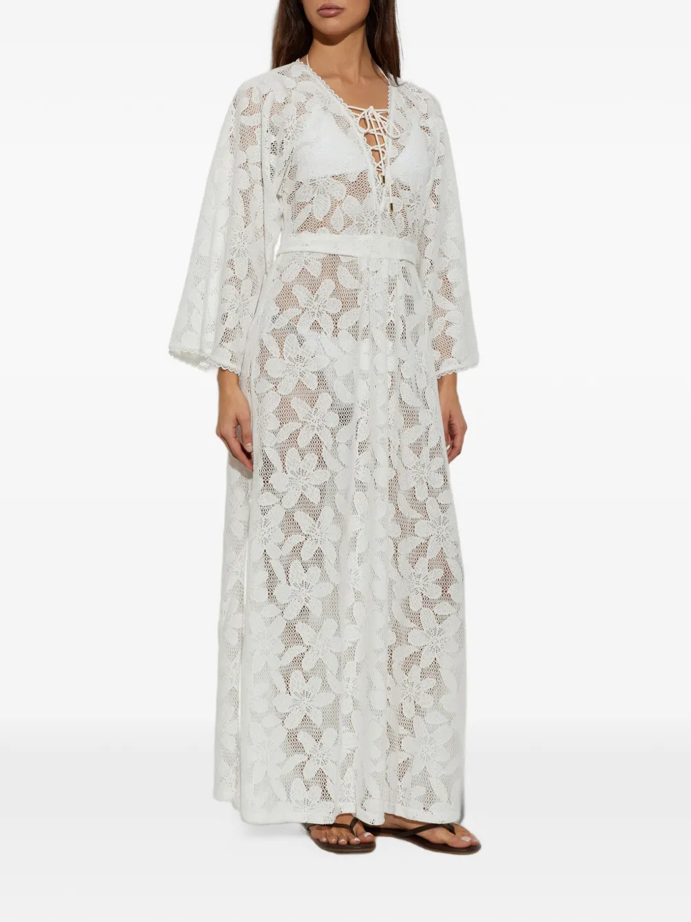 Melissa Odabash Nina beach maxi dress Wit