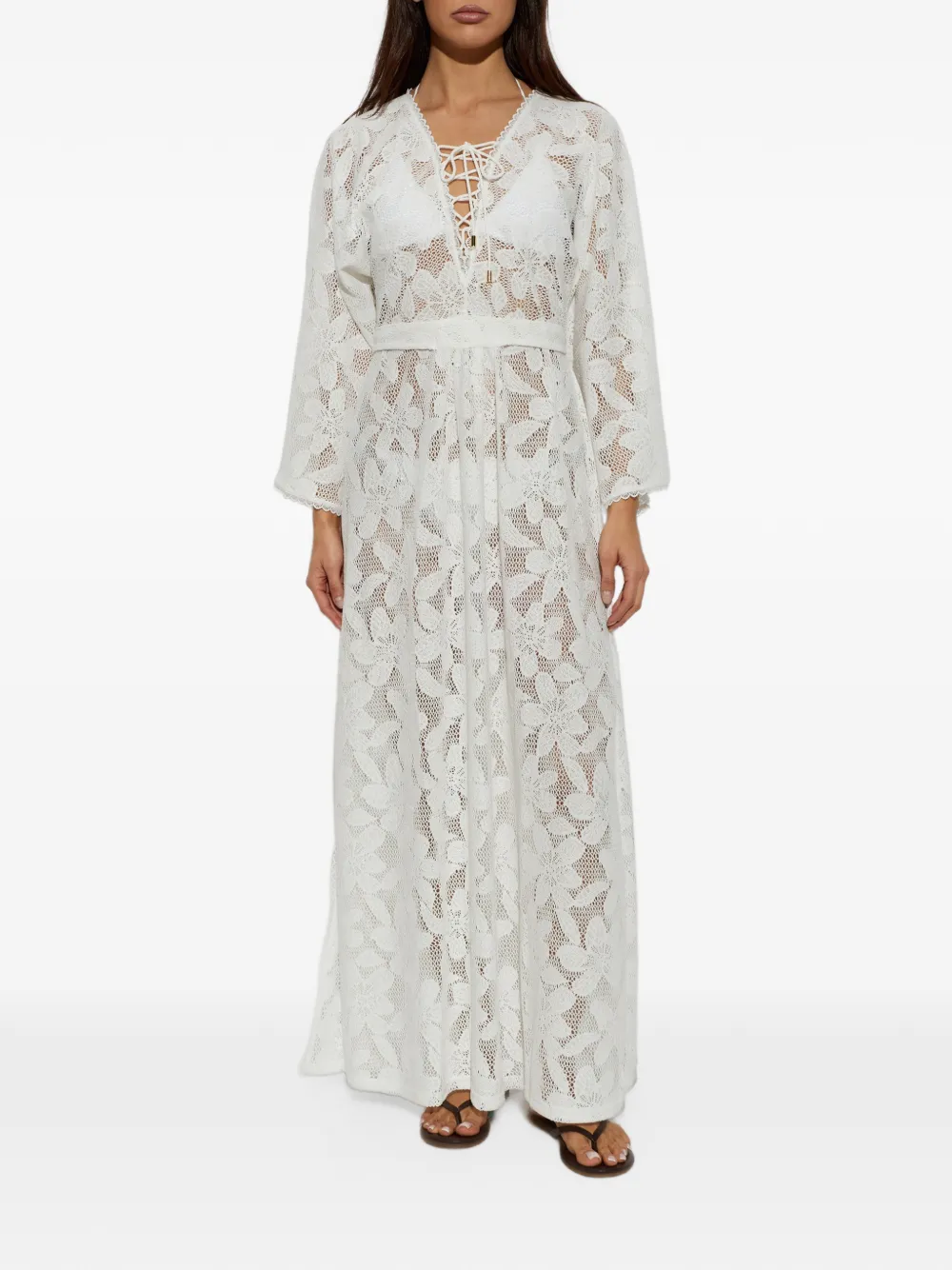 Melissa Odabash Nina beach maxi dress Wit