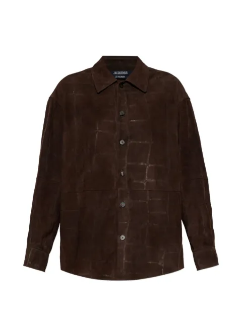 Jacquemus The Croco leather shirt