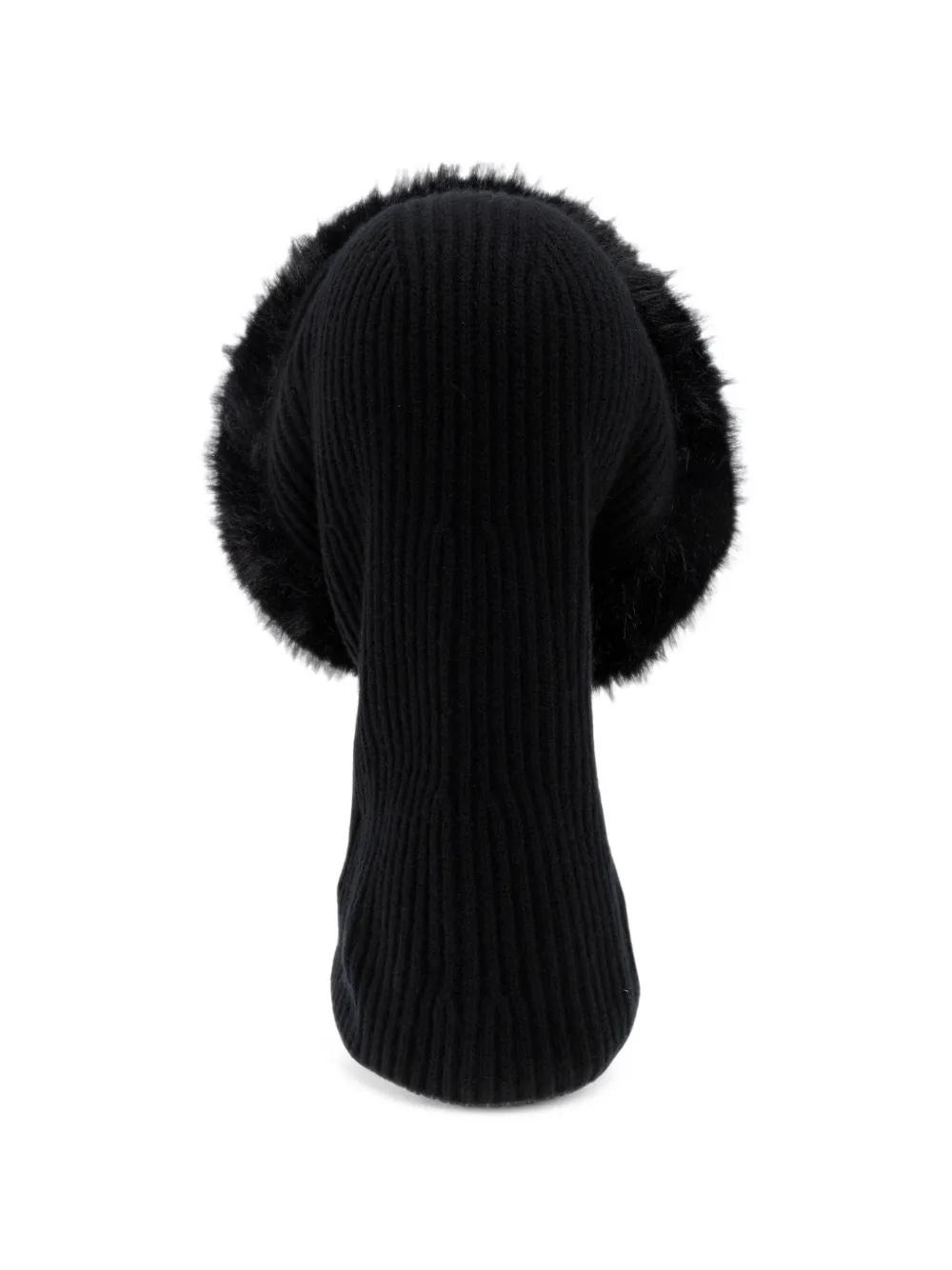 Balenciaga knit hood in black wool Zwart