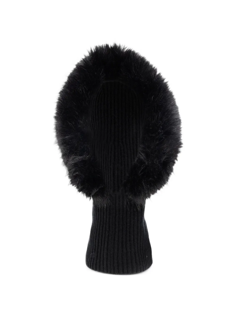 Balenciaga knit hood in black wool - Nero