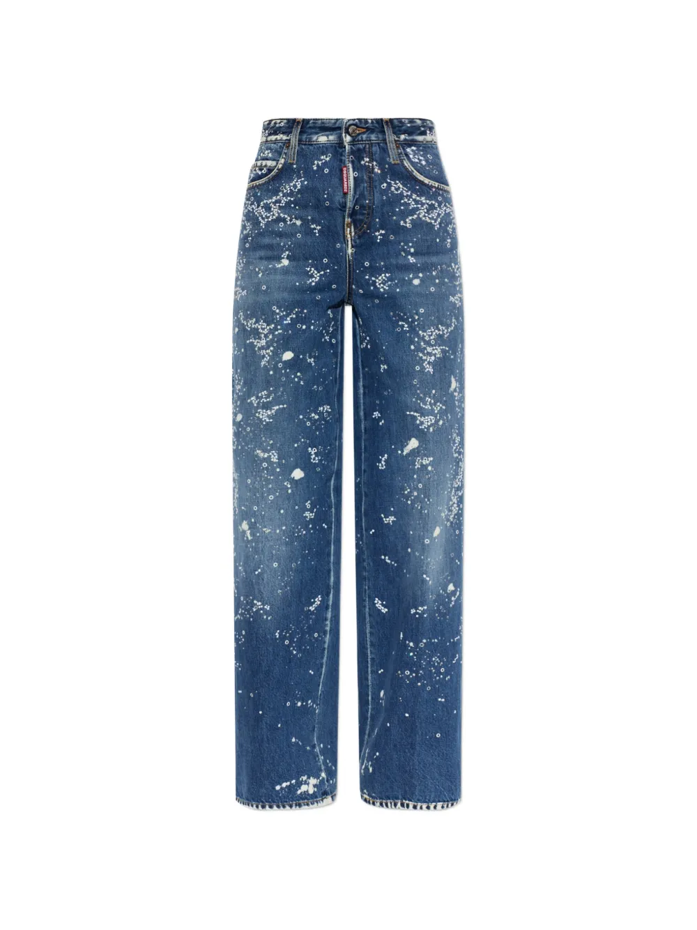 DSQUARED2 Medium Snowflakes baggy jeans - Blau