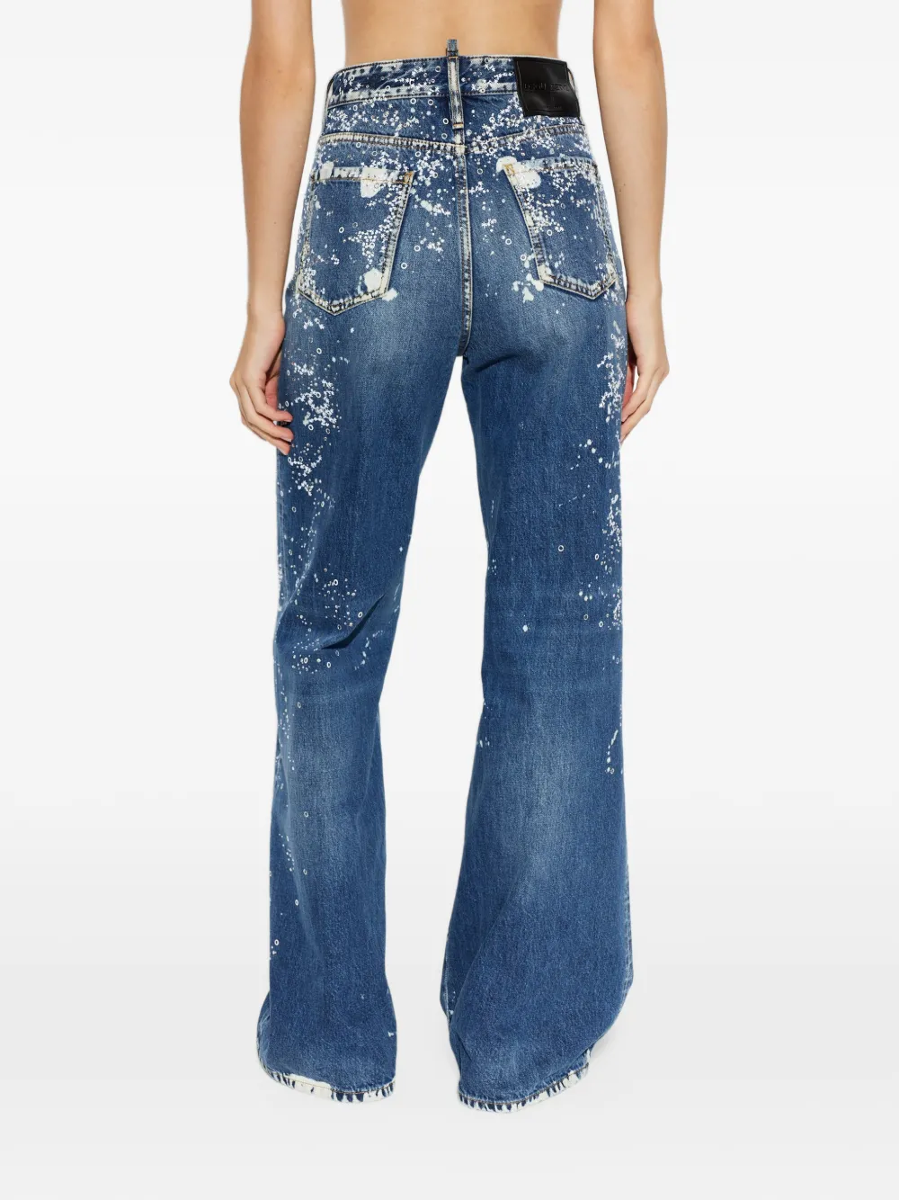DSQUARED2 Medium Snowflakes baggy jeans Blauw
