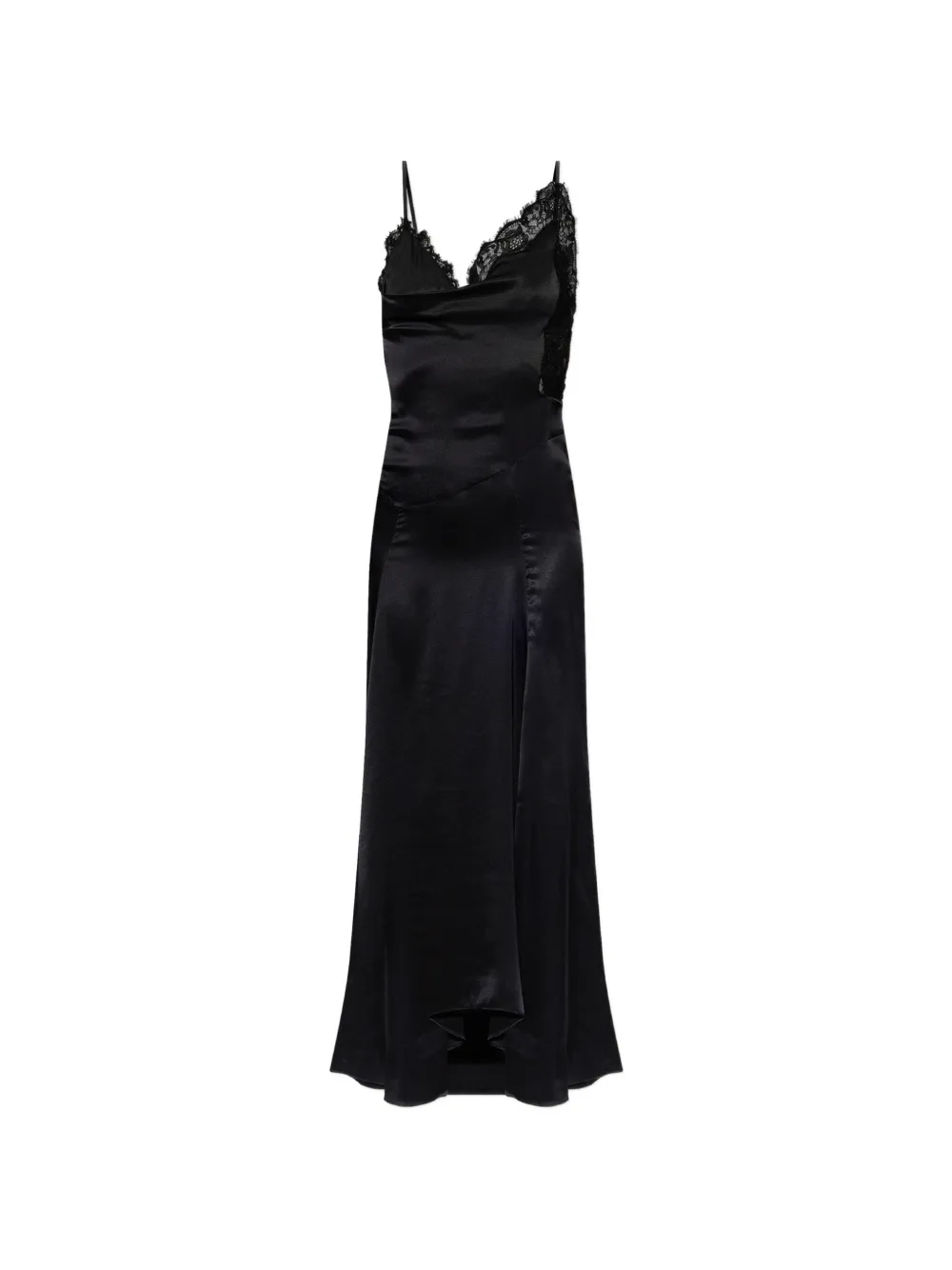 ISABEL MARANT lace-trim Aloise dress Zwart