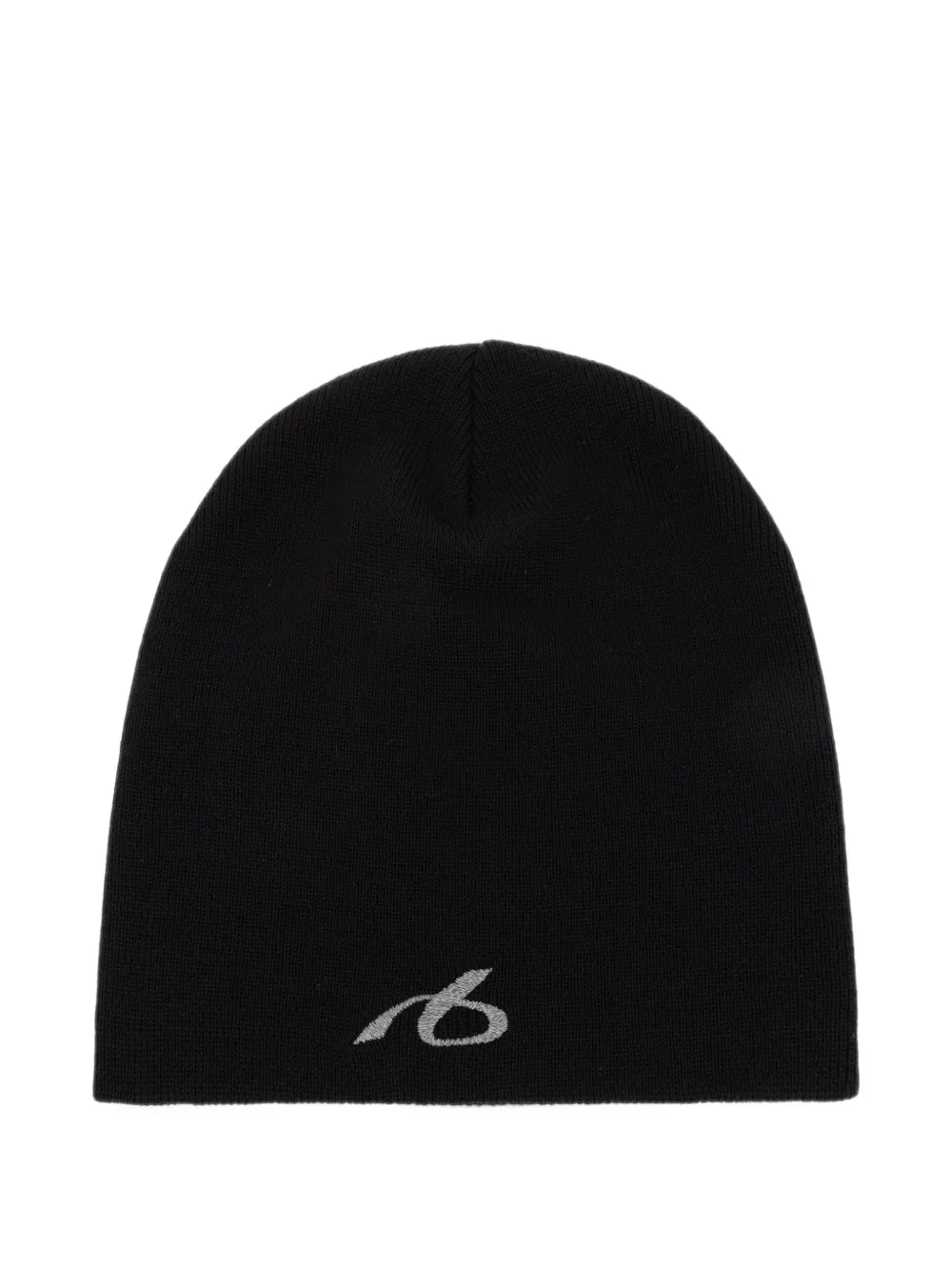 Balenciaga logo-embroidered wool beanie hat - Nero