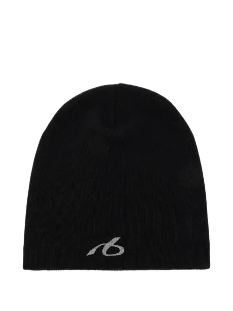 Balenciaga logo-embroidered wool beanie hat