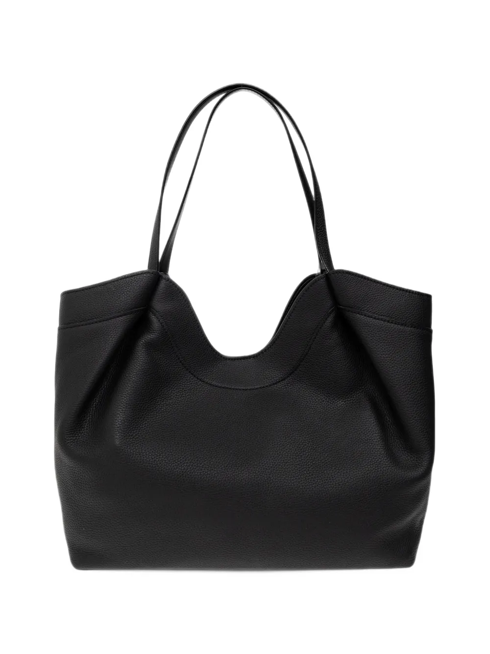 Michael Kors Nolita large pebbled leather tote bag Zwart