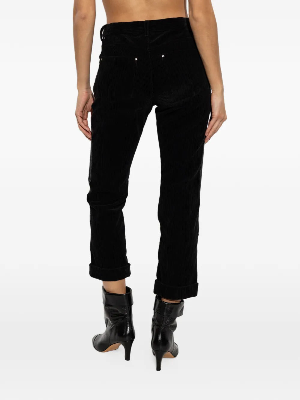 ISABEL MARANT Revene corduroy trousers Zwart