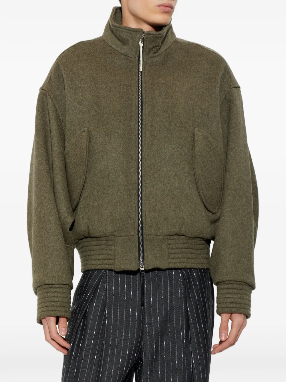 Jacquemus The Losange bomber jacket Groen