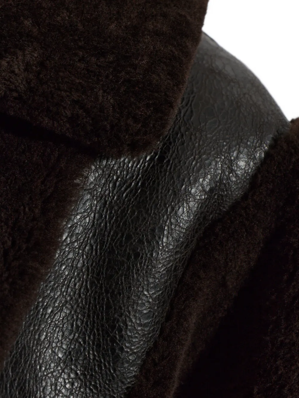 Balenciaga high collar jacket in brown Bruin