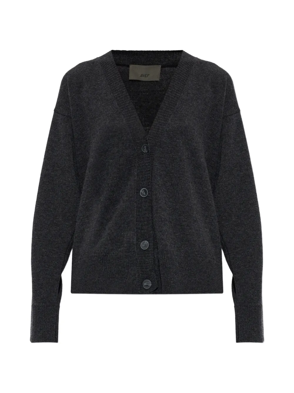 Akep V-neck button-up cardigan - Gris Akep V-neck button-up cardigan - Gris