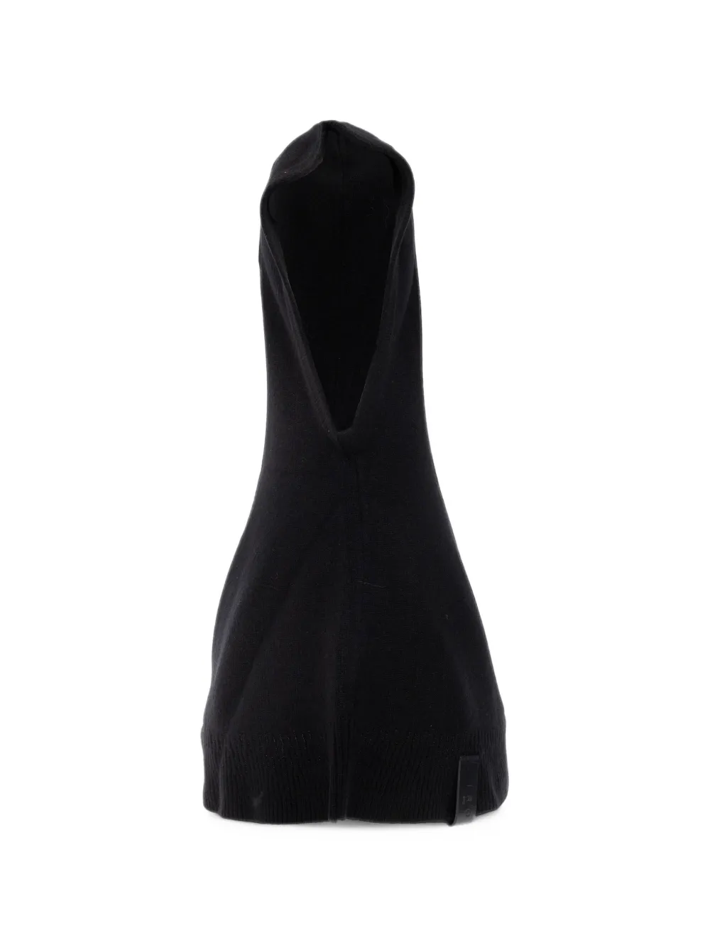 IRO ribbed-knit hooded cape scarf Zwart