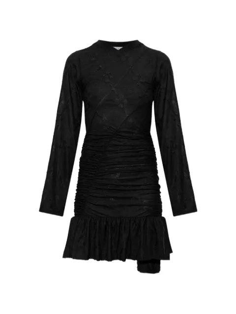 IRO Harmony ruched ruffled mini dress