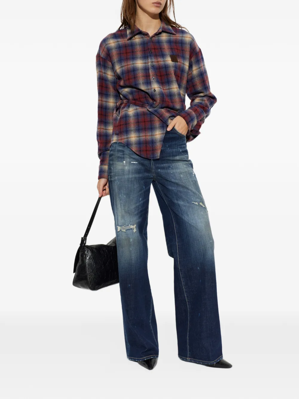 DSQUARED2 Dark Dirty baggy jeans Blauw