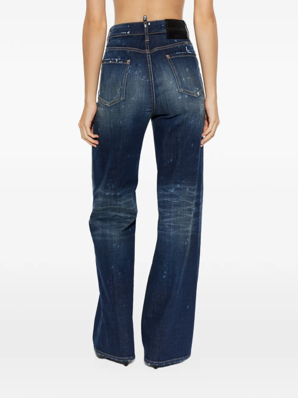 DSQUARED2 Dark Dirty baggy jeans Blauw
