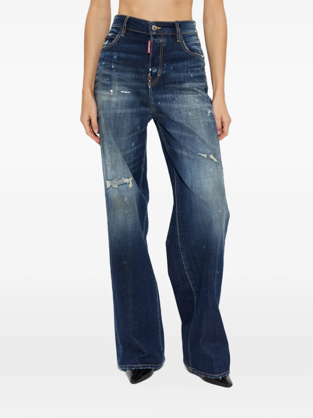DSQUARED2 Dark Dirty baggy jeans Blauw