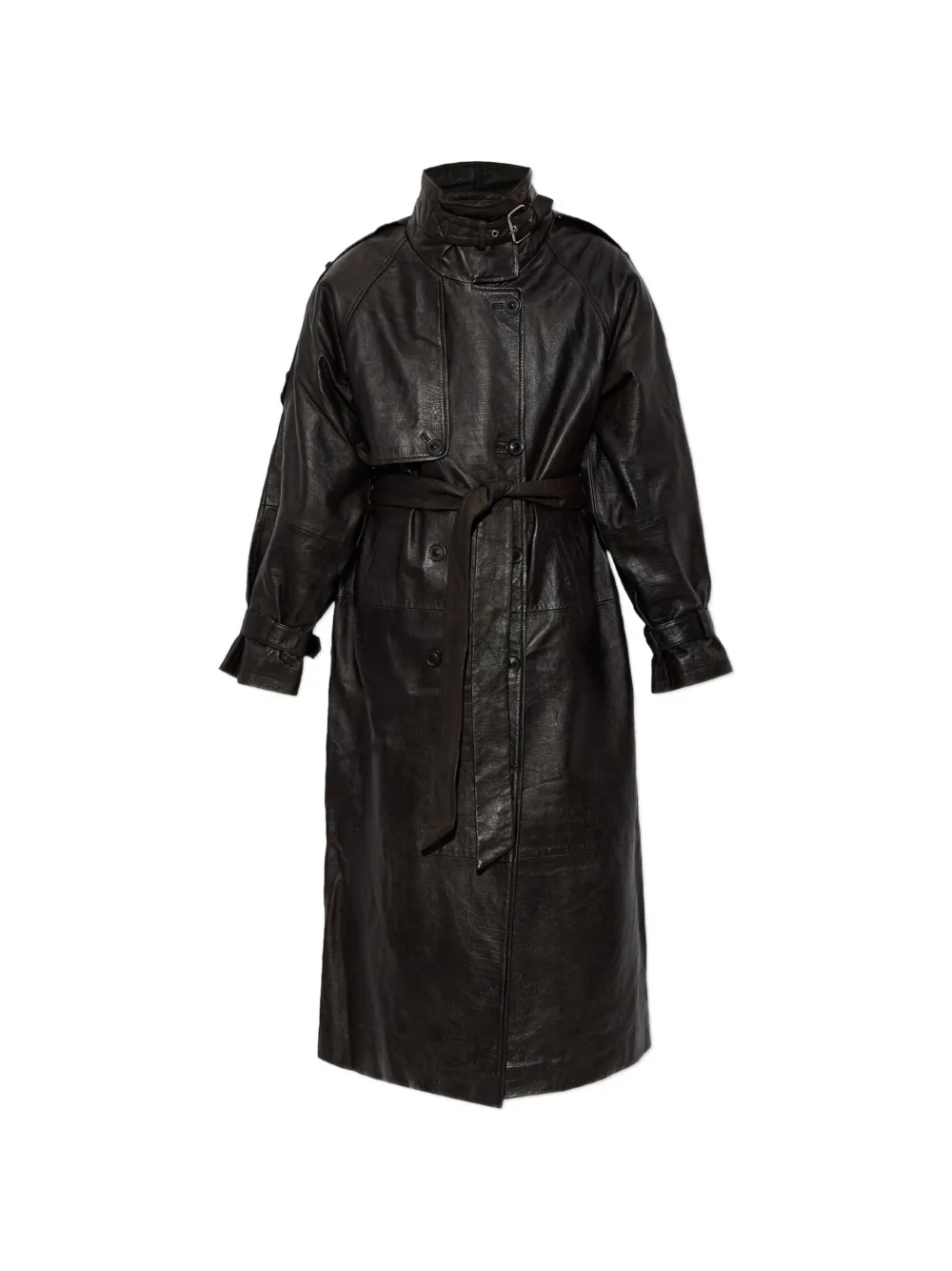 Gestuz GZcroline leather coat Bruin