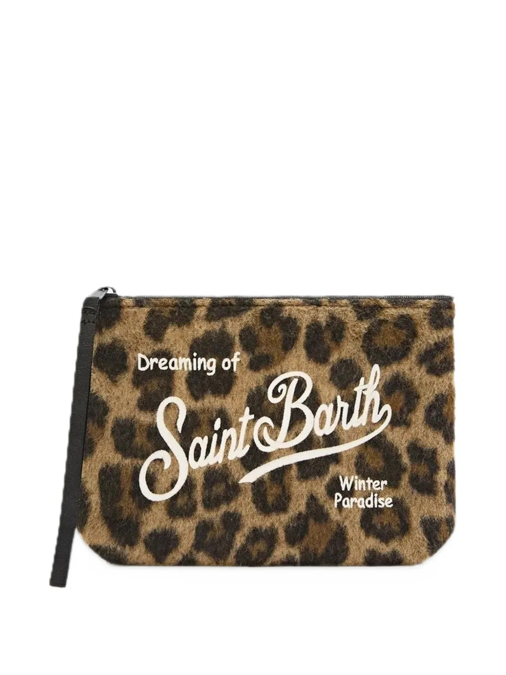 MC2 Saint Barth Aline leopard-print clutch bag Bruin