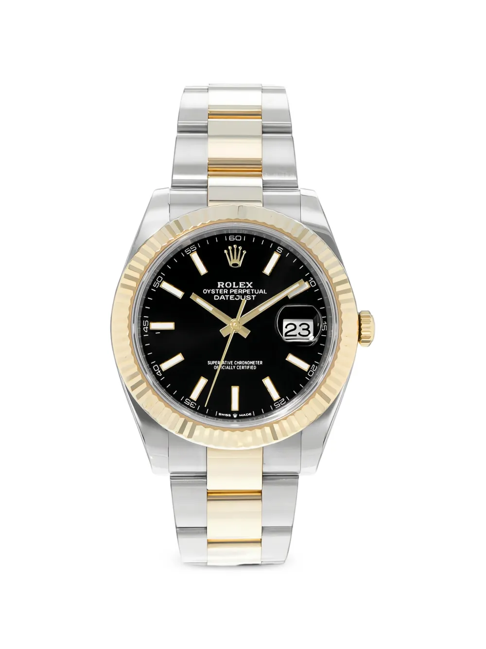 Rolex 2019 Datejust fluted bezel 41mm watch - Nero