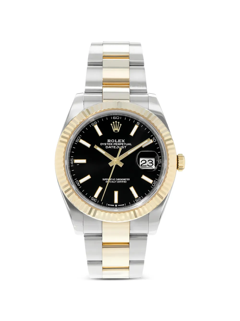 Rolex 2019 Datejust fluted bezel 41mm watch - Nero