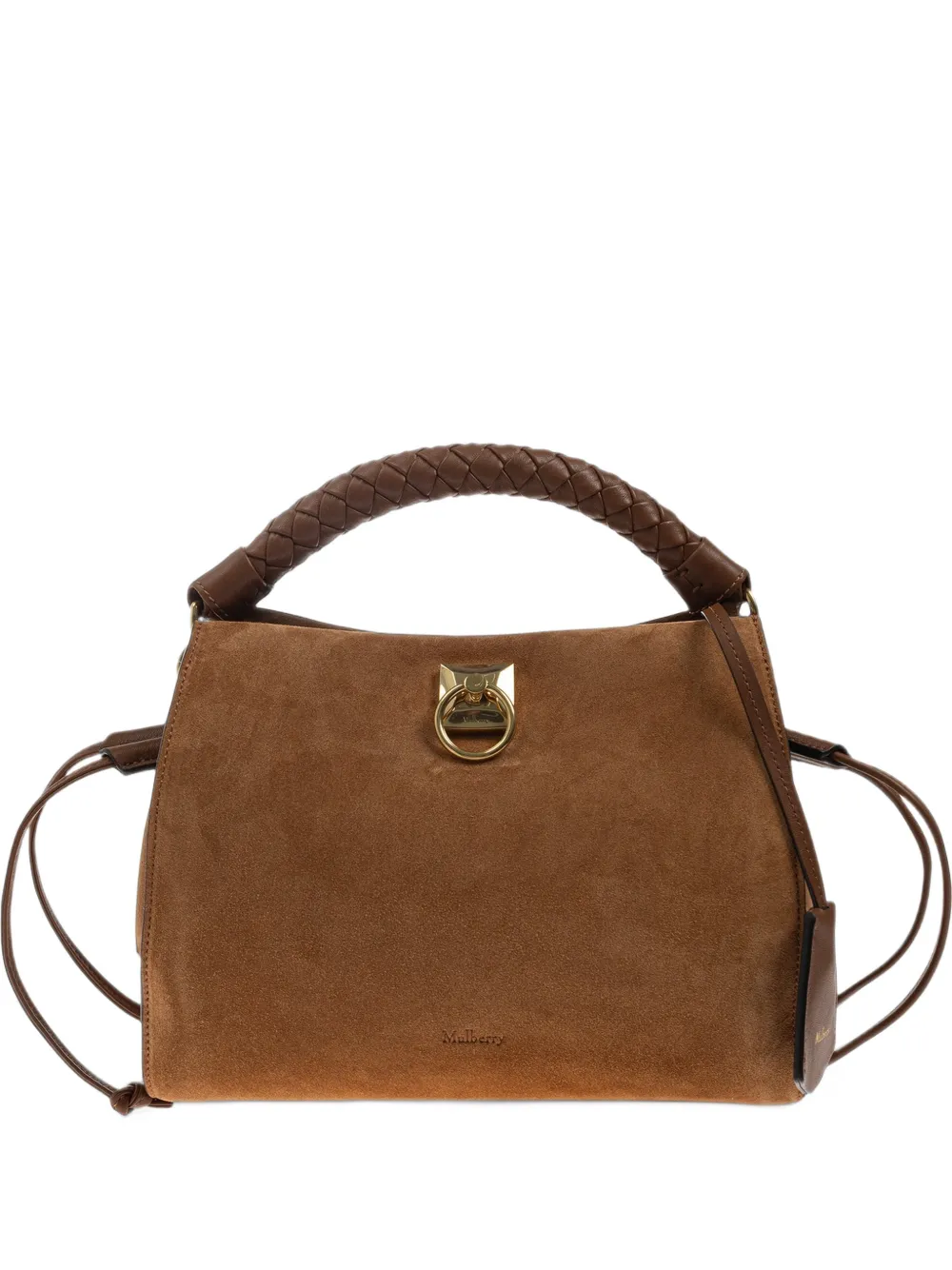 Mulberry small Iris braided-handle tote bag Bruin