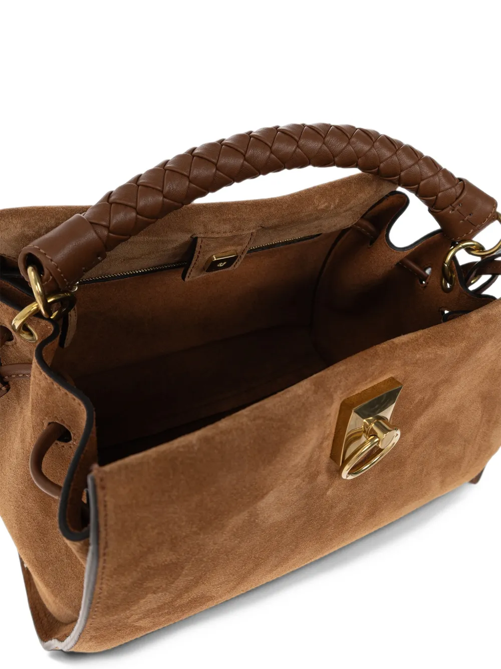 Mulberry small Iris braided-handle tote bag Bruin