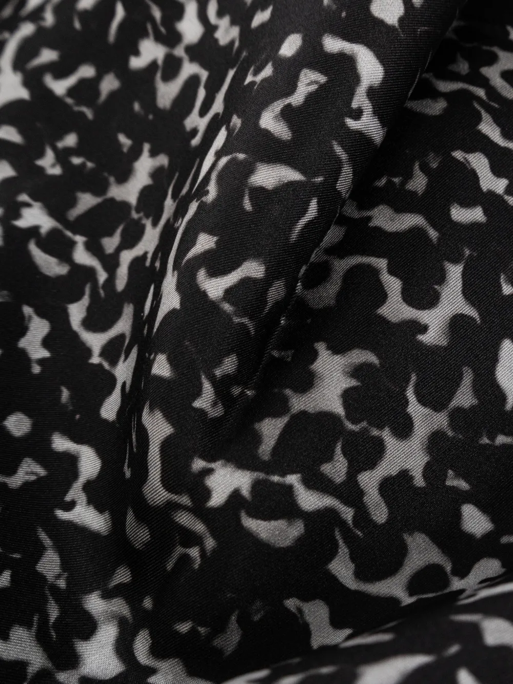 Jimmy Choo leopard-print silk scarf Zwart