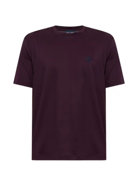 Giorgio Armani logo-embroidered T-shirt