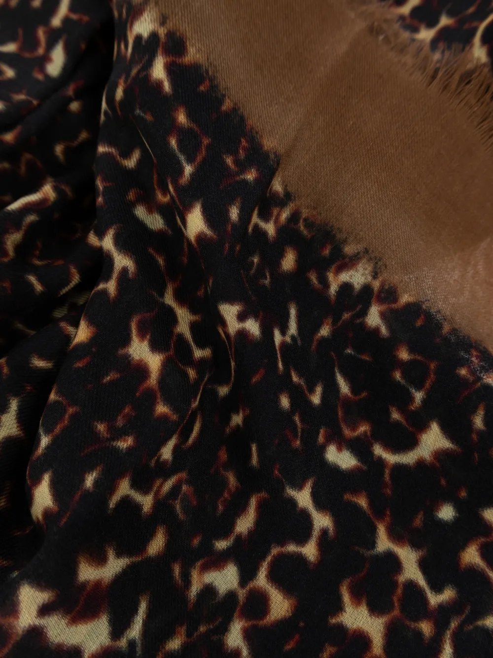 Jimmy Choo leopard-print logo-print scarf Bruin