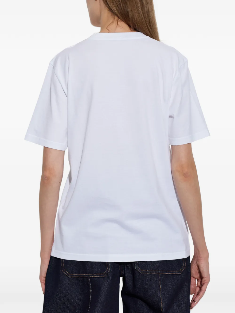 Givenchy embroidered-logo T-shirt Wit
