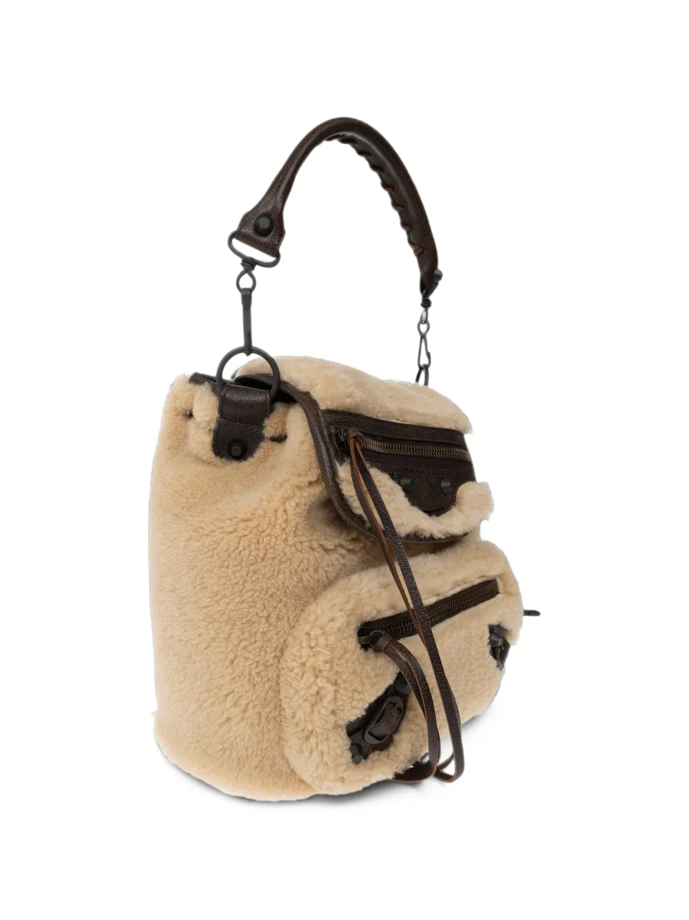 Balenciaga Le City backpack mini in beige