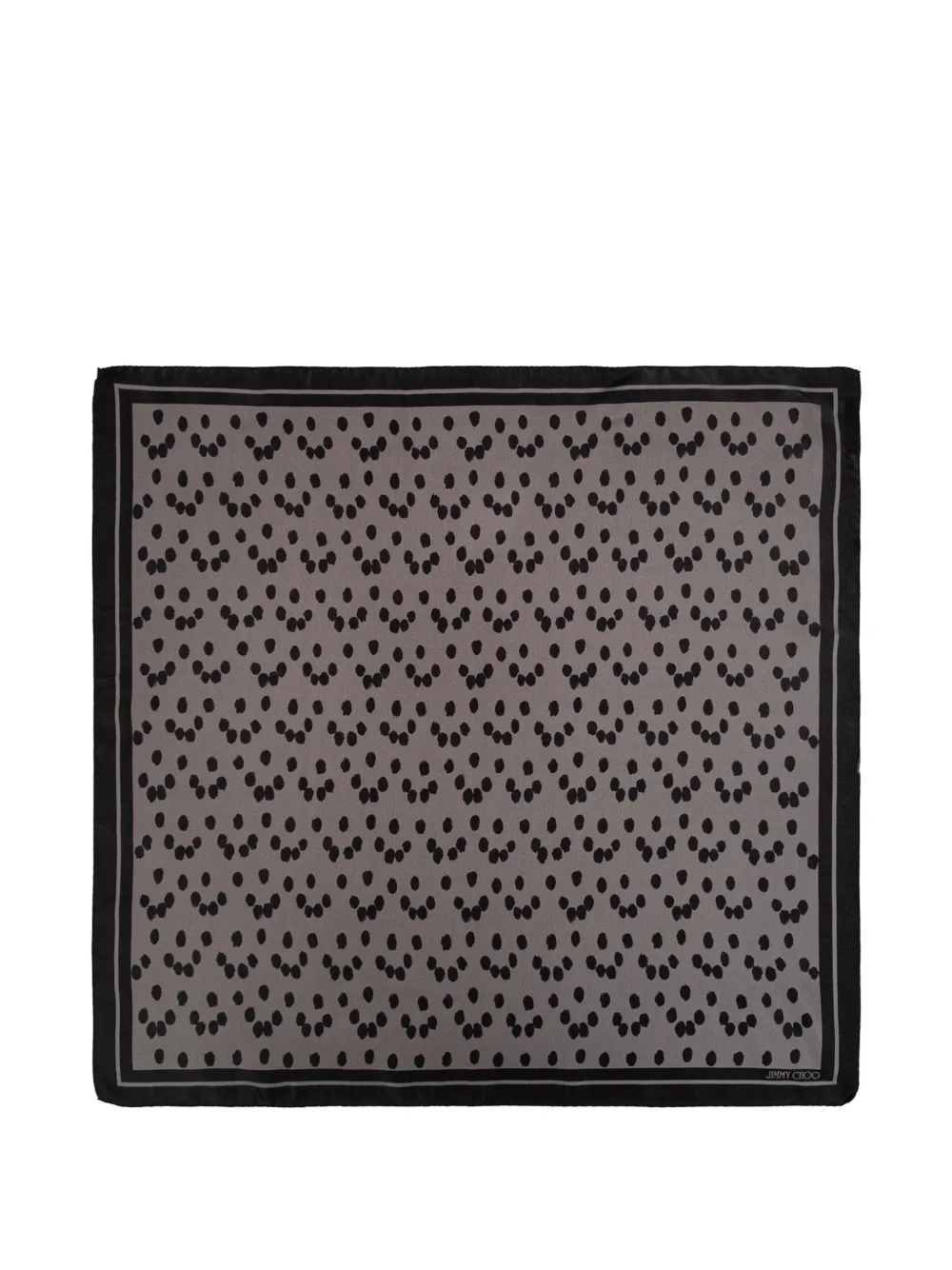 Jimmy Choo Silk patterned scarf - Grigio