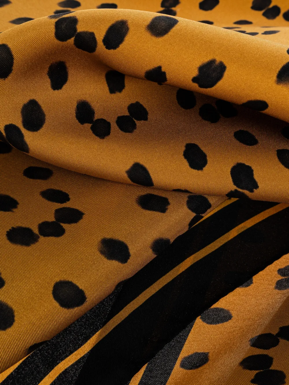 Jimmy Choo polka-dot silk scarf Bruin