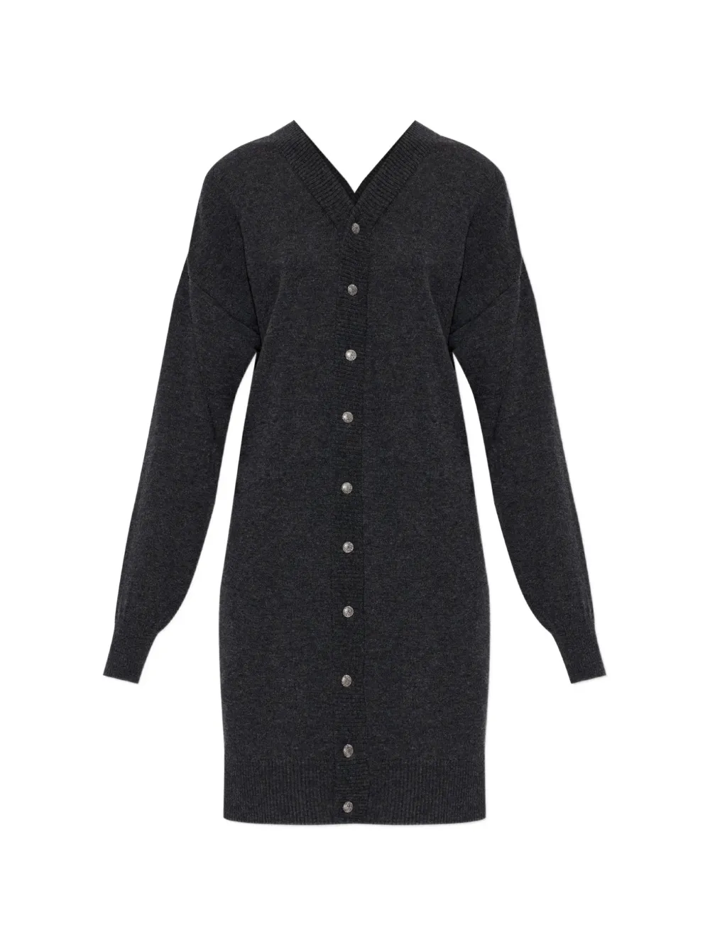 Akep button-up V-neck cardigan - Gris Akep button-up V-neck cardigan - Gris