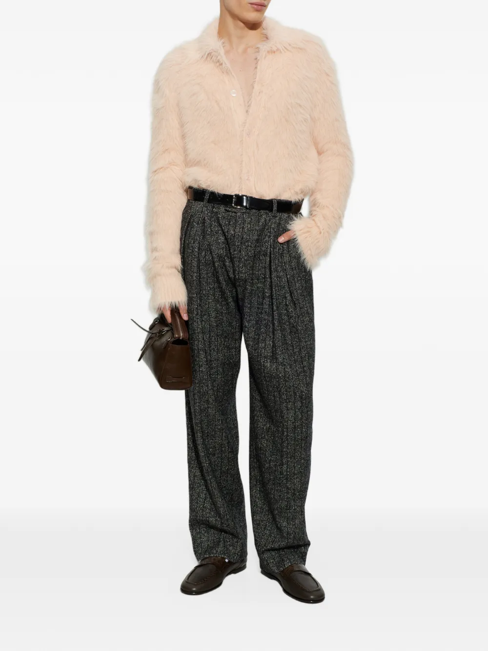 Dolce & Gabbana mohair-effect shirt Beige