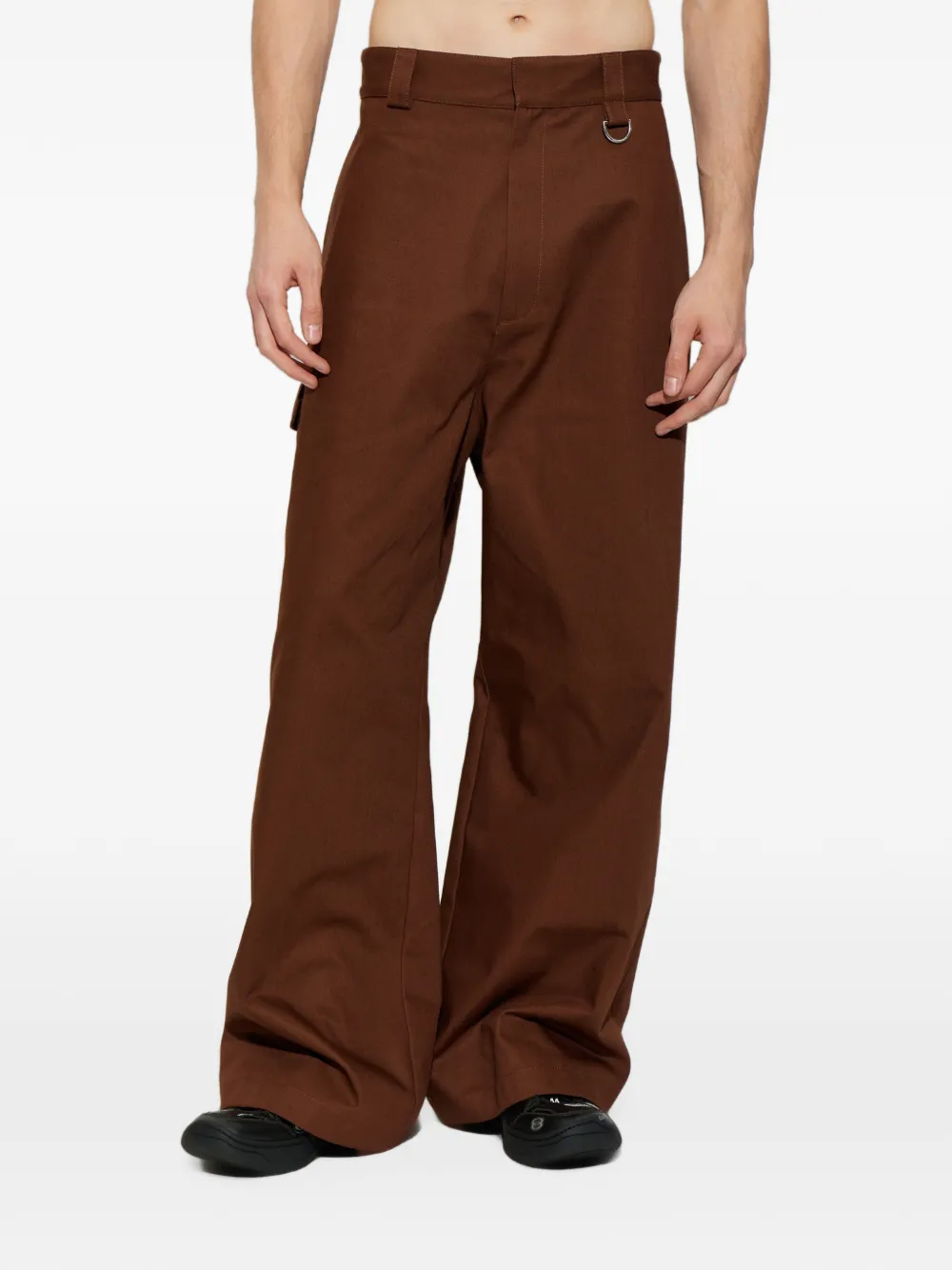 Balenciaga Workwear loose-fit cotton trousers Bruin