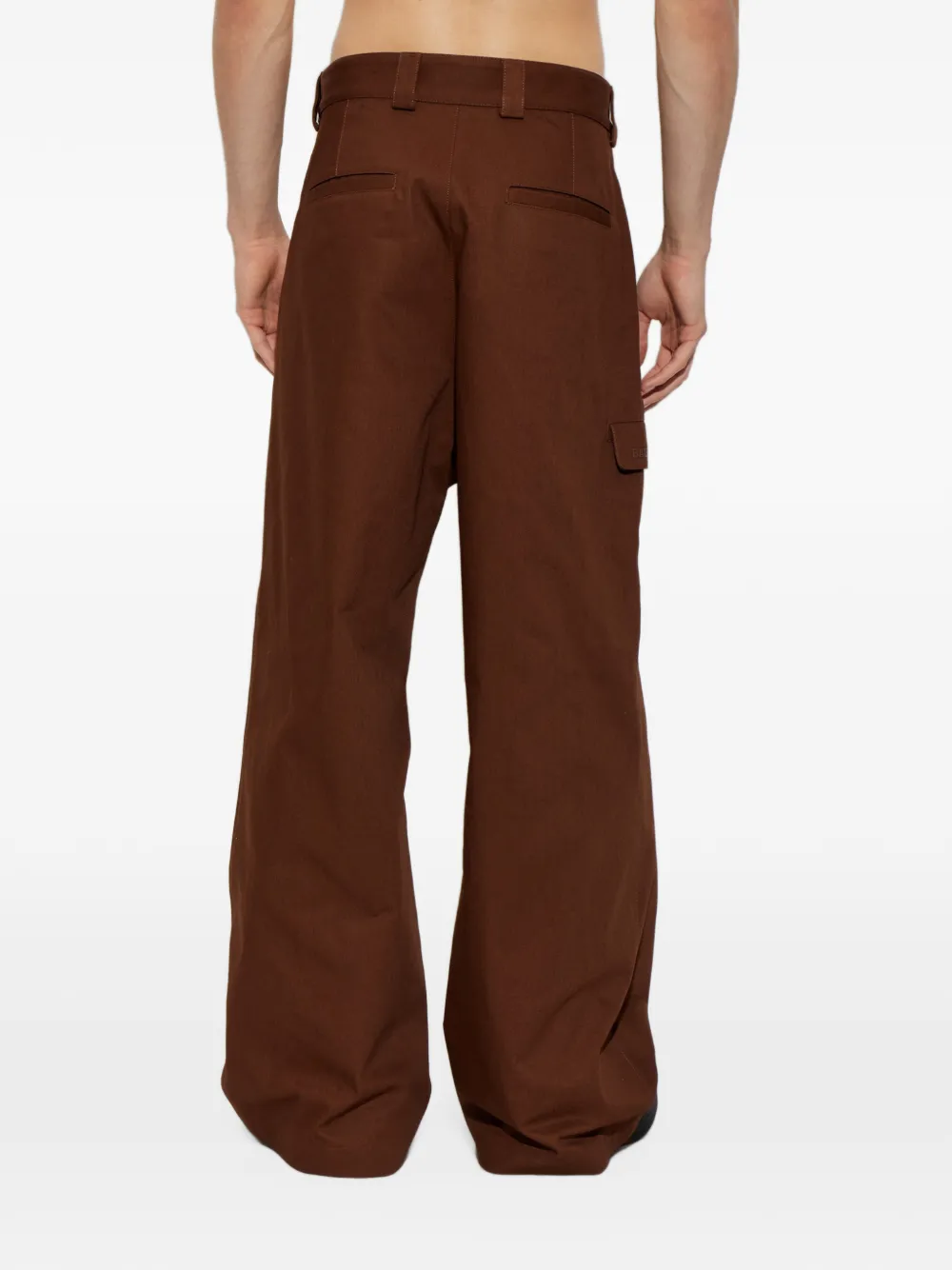 Balenciaga Workwear loose-fit cotton trousers Bruin
