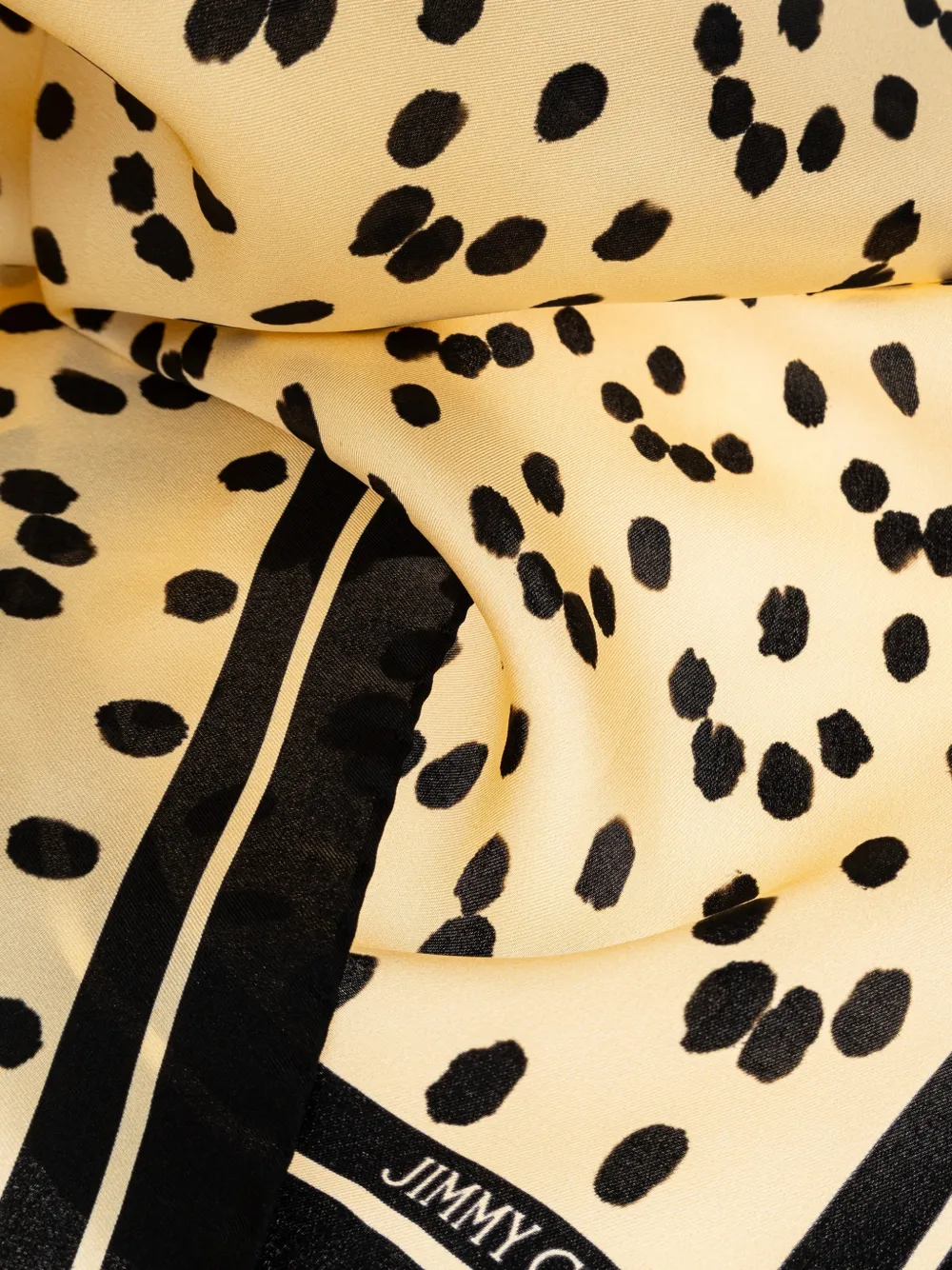 Jimmy Choo polka-dot silk scarf Beige