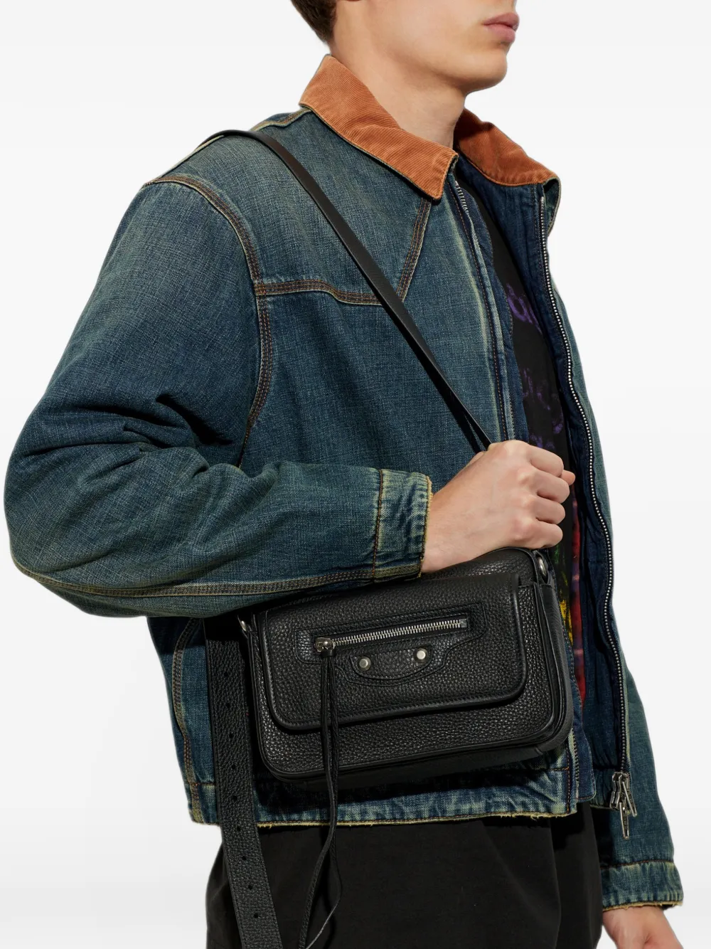 Balenciaga Le city Business crossbody bag Zwart