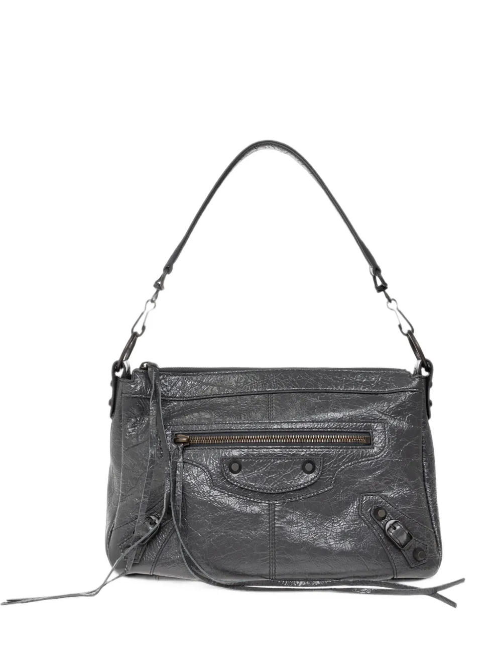 Balenciaga Le City Moto bag small in volcanic rock - Grigio