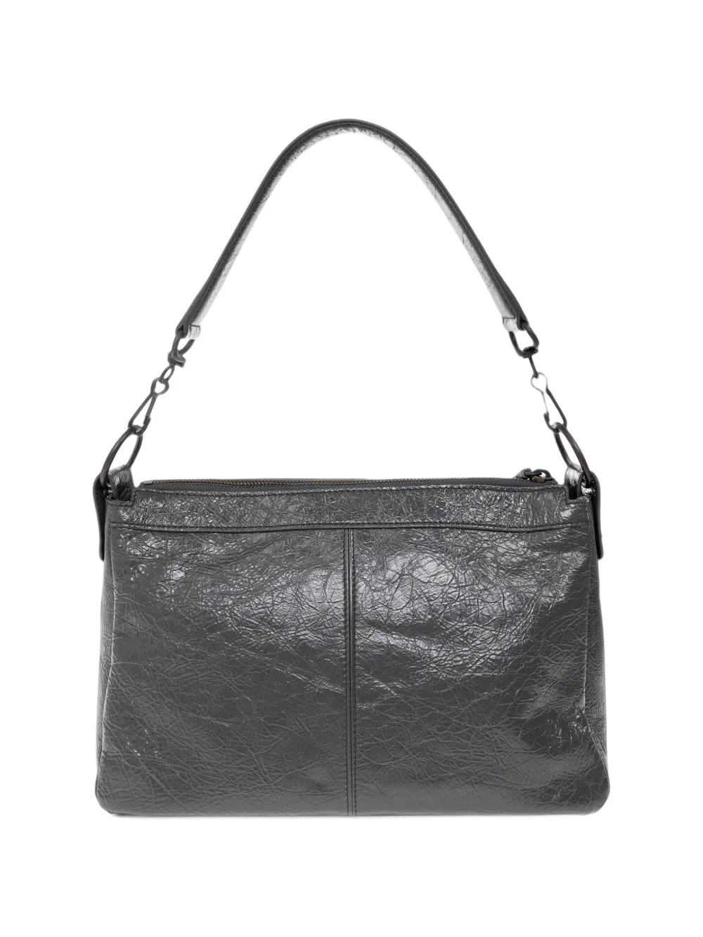 Balenciaga Le City Moto bag small in volcanic rock Grijs