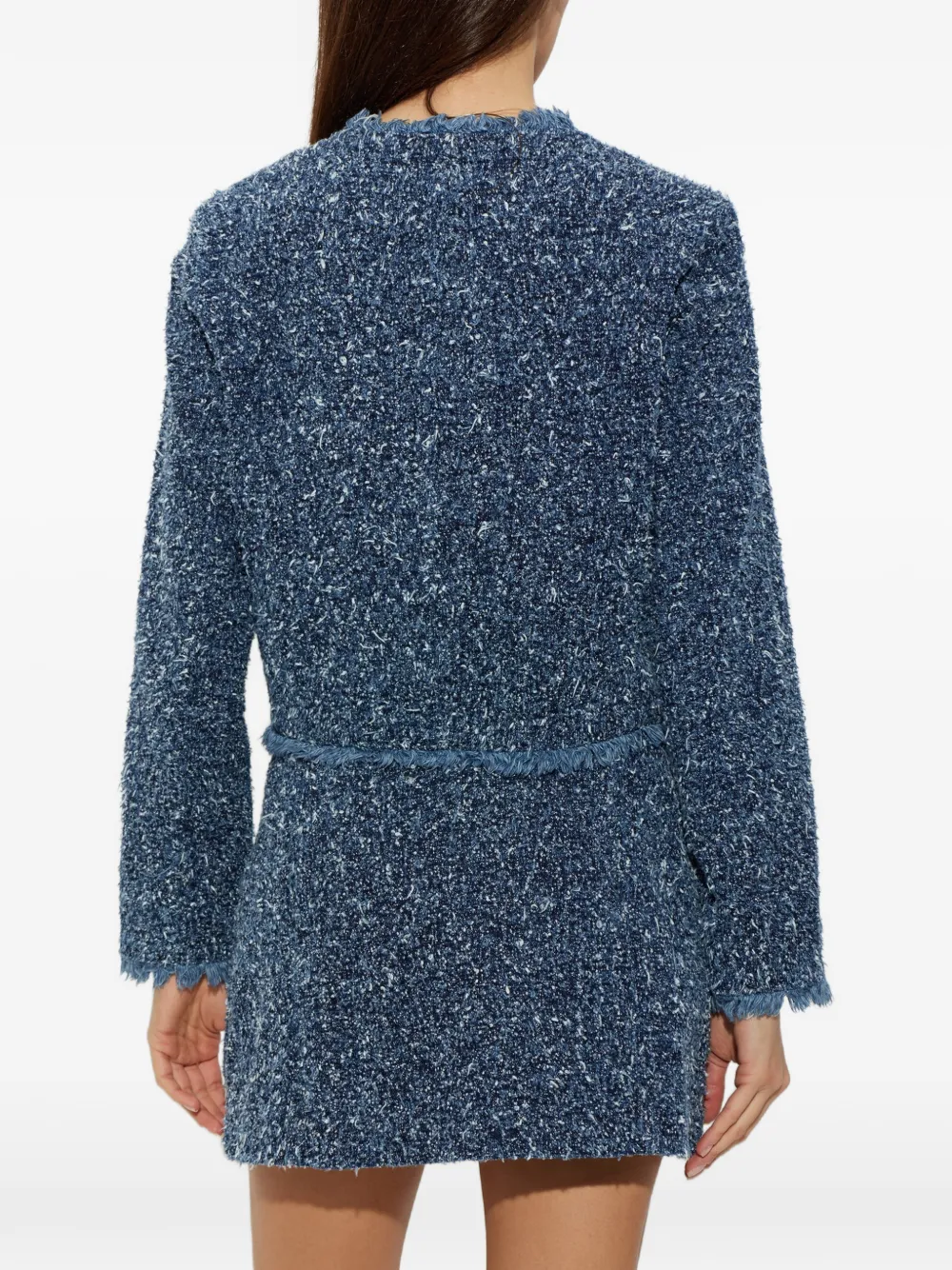 Michael Kors needle-punch denim jacket Blauw
